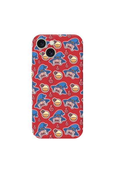 Other Apple iPhone 15 Plus Sweet Witch Red Colored Silicone TPU Θήκη
