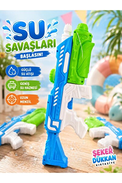 ÖZ KIRTASİYE Model Tasarım Büyük Boy Su Tabancası Geniş Hazne Güçlü Atış