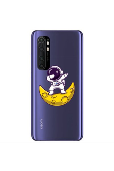 Other Xiaomi Mi Note 10 Lite Astronaut on the moon Transparent Silicone TPU Θήκη