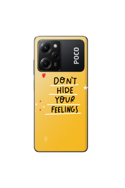 Other Xiaomi Poco X5 Pro Dont Hide Your Feelings Transparent Silicone TPU Θήκη