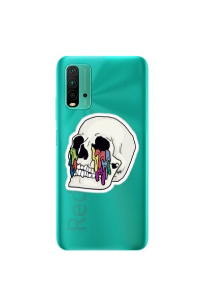 Other Xiaomi Redmi 9T Skull Transparent Silicone TPU Θήκη