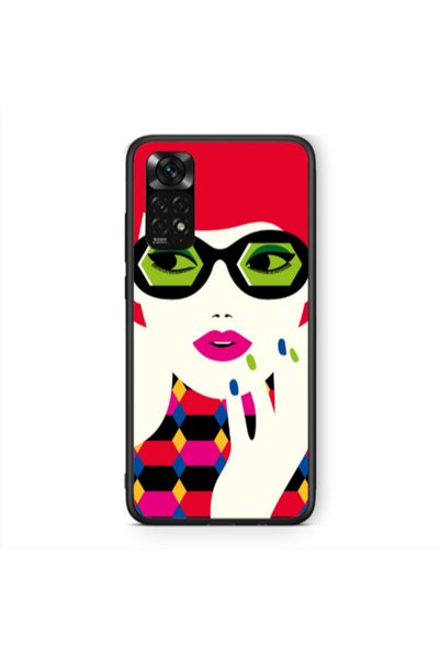 Other Xiaomi Redmi Note 11 Pro 5G Red hair girl Black Glossy Θήκη
