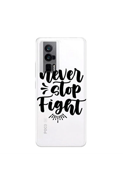 Other Xiaomi Poco F5 Pro Never stop fight Transparent Silicone TPU Θήκη