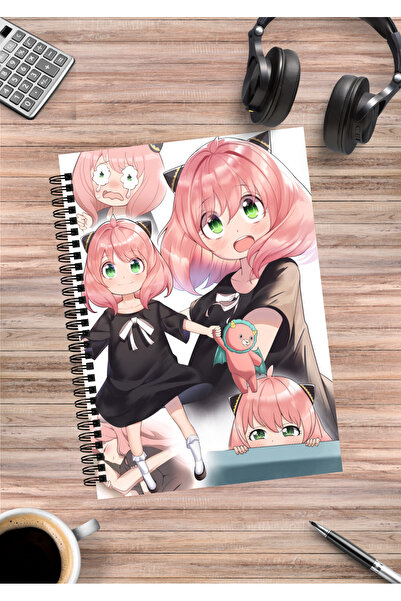 mertfigur Spy X Family Anya Yor Loid Forger Anime Spiral Notebook A5 (50 Sheets)