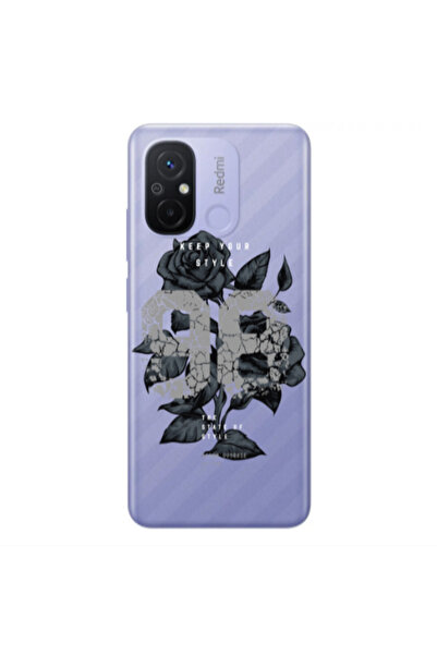 Other Xiaomi Redmi 12C Flower 98 Transparent Silicone TPU Θήκη
