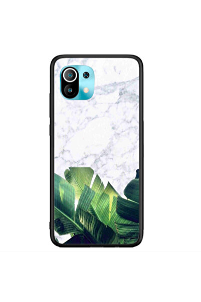 Other Xiaomi Mi 11 Lite Marble Laves Black Glossy Θήκη
