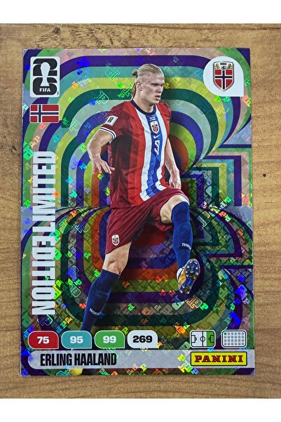 Panini FWC 2026 XXL Erling Haaland Limited Edition Oyun Kartı (14cm x 10cm)