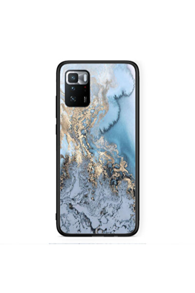 Other Xiaomi Poco X3 GT Marble Gold Design Black Glossy Θήκη
