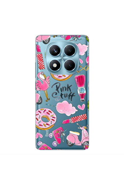 Other Xiaomi Redmi Note 14 Pro pink stuff Transparent Silicone TPU Θήκη