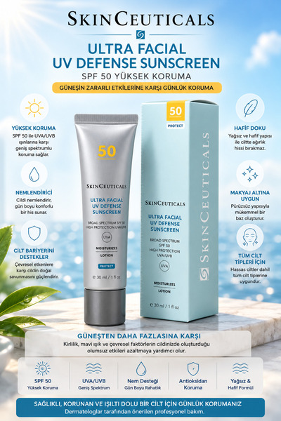 SkinCeuticals Ultra Facial Defense Spf50+ 30 ml - Moisturizing, High Protecti...