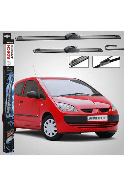 Bosch Σετ Υαλοκαθαριστήρων Παρμπρίζ για Mitsubishi Colt VI (Z3_A, Z2_A) 2002-...