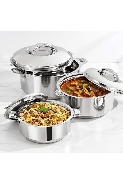 Blackstone Stainless Steel Insulated Hotpot Casserole Set Food Warmer Serving...