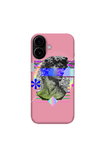 Other Apple Iphone 16 plus Statue pixels Pink Colored Silicone TPU Θήκη