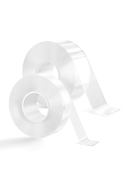 Arabest 2 Rolls Double Sided Tape Heavy Duty Adhesive Tape Mounting Tape, Wal...