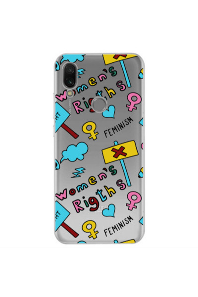 Other Xiaomi Redmi Note 7 Feminism Transparent Silicone TPU Θήκη