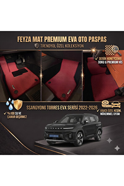 FEYZA OTO KGM SSANGYONG TORRES EVX SERİSİ 2022-2026 ARACA ÖZEL EVA PASPAS TAK...