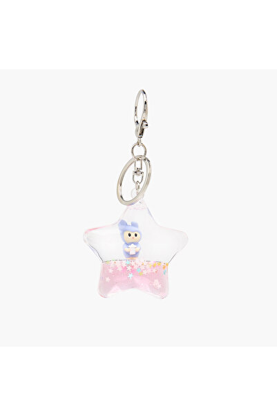 Lifestyle Keychain with Liquid Star Charm