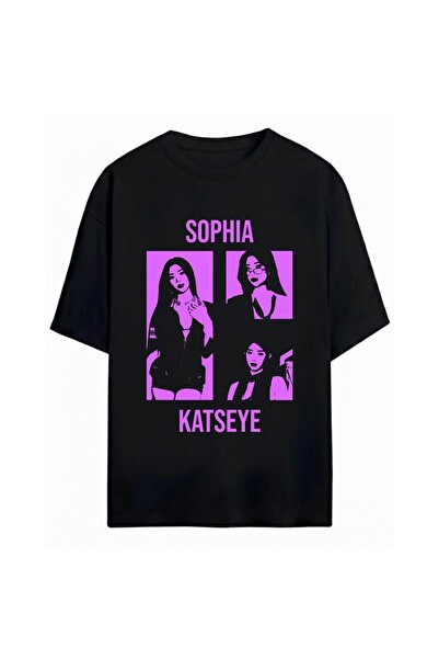 SVART WEAR Sophia Katseye unisex majica prevelikog kroja od 100% pamuka