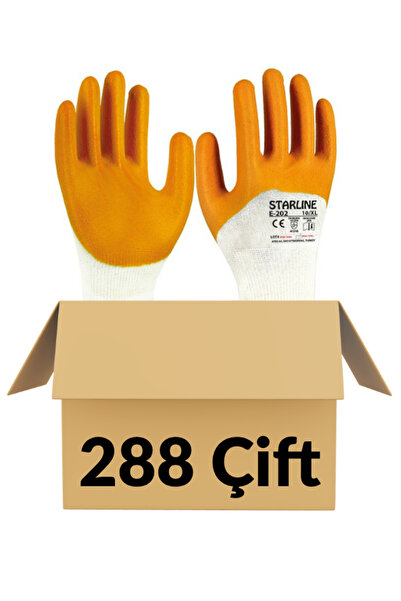 Starline E-202 Nitril Eldiven Sarı No:10 (1KOLİ) 288 ÇİFT