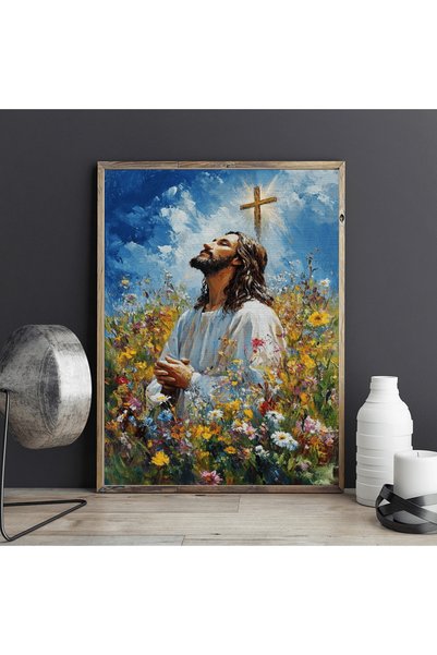 Pictorul Fericit Pace cerească - Pictură pe numere