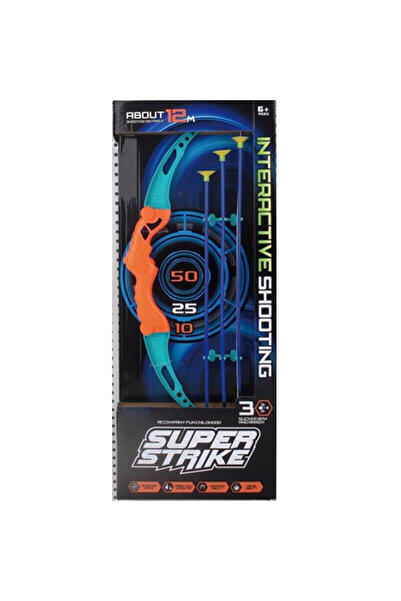 Artyk Arc cu sageti Super Strike 50 cm, 3 sageti cu ventuze, tinta de decupat...