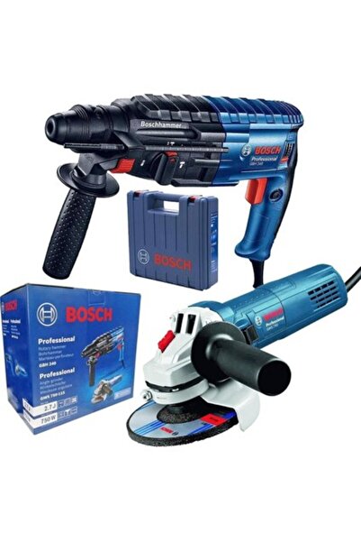 Bosch Profesyonel GBH 240 Kırıcı Delici 790 W + GWS 750-115 Avuç Taşlama Maki...