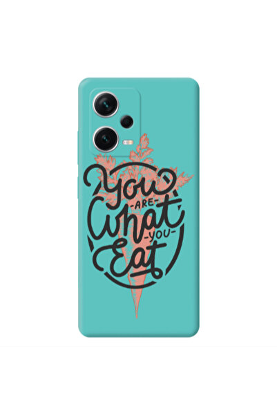 Other Xiaomi Poco X5 You are What You Eat Turquoise Colored Silicone TPU Θήκη