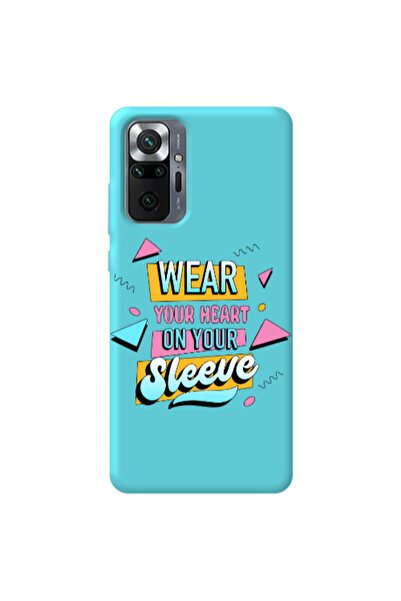 Other Xiaomi Redmi Note 10 Pro 4G Wear Your Heart Turquoise Colored Silicone ...