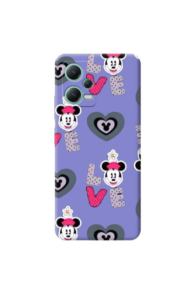 Other Xiaomi Redmi Note 12 Pro 5G Minnie Purple Colored Silicone TPU Θήκη