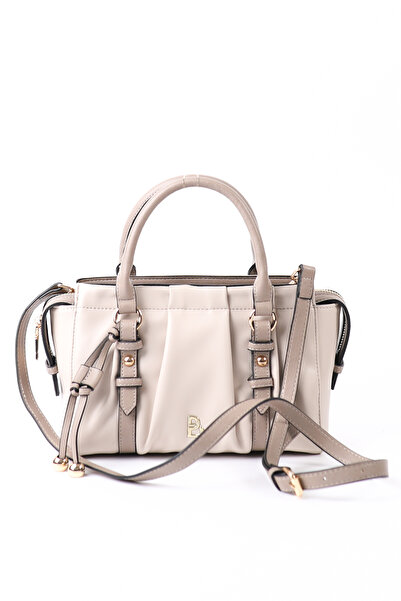 Tuna Bottier Beige Leather Women's Shoulder Bag - Cnt356