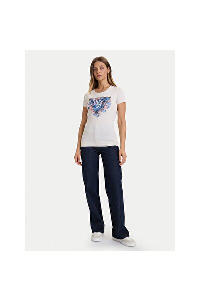 Guess Tricou de damă W5BI29J1314 Crem