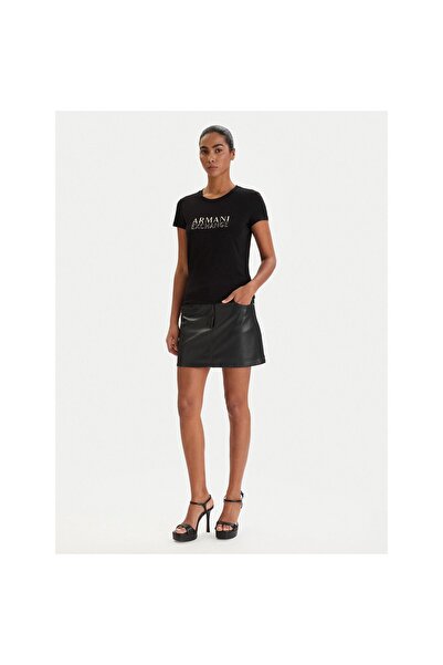 Armani Exchange Tricou de damă XW001837 AF16294 Negru