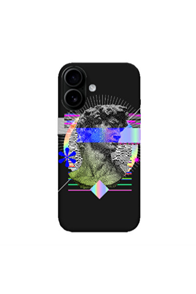 Other Apple Iphone 16 plus Statue pixels Black Colored Silicone TPU Θήκη