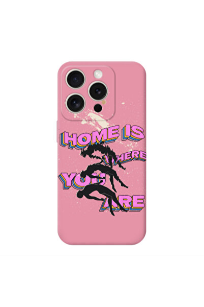 Other Apple Iphone 16 Pro Home Is Where Pink Colored Silicone TPU Θήκη