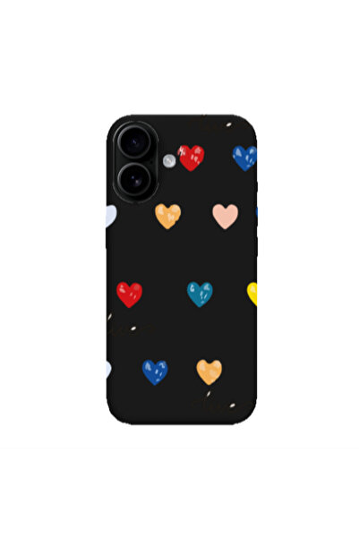 Other Apple Iphone 16 plus Heart Lives Black Colored Silicone TPU Θήκη