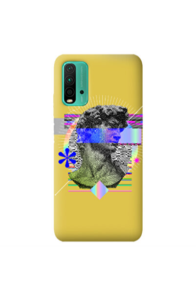 Other Xiaomi Poco M3 Statue pixels Yellow Colored Silicone TPU Θήκη