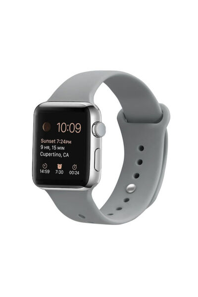 OEM Λουράκι Σιλικόνης Γκρι (Apple Watch 44/45/46mm/Ultra 49mm)