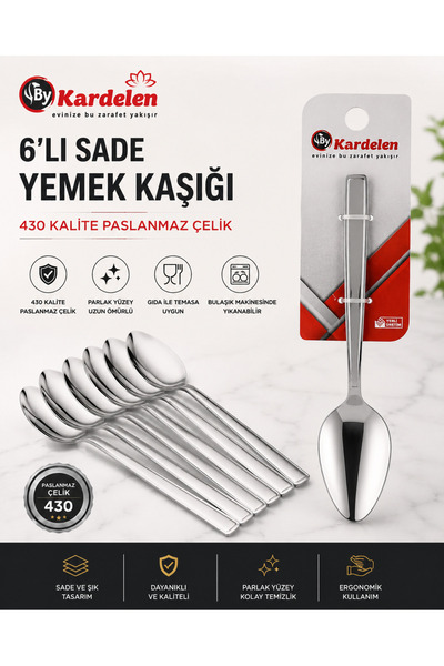 BYKARDELEN | Bykardelen 6-Piece Tablespoon Set |   430 Quality Stainless Stee...