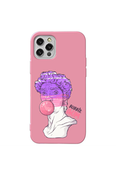 Other Apple iPhone 13 Pro Pin Bubble Pink Colored Silicone TPU Θήκη