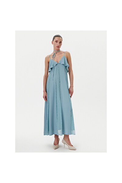 TWINSET Γυναικείο Καλοκαιρινό Φόρεμα 251TP2412 Μπλε