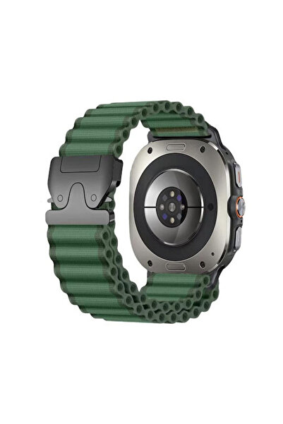 OEM Πόρπη αλεξίπτωτου Λουράκι νάιλον Galaxy Watch 8/8 Classic Πράσινο