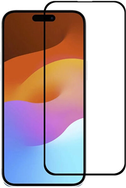 OEM Πλήρες Σκληρυμένο Γυαλί Μαύρο (iPhone 15 Plus / 16 Plus)