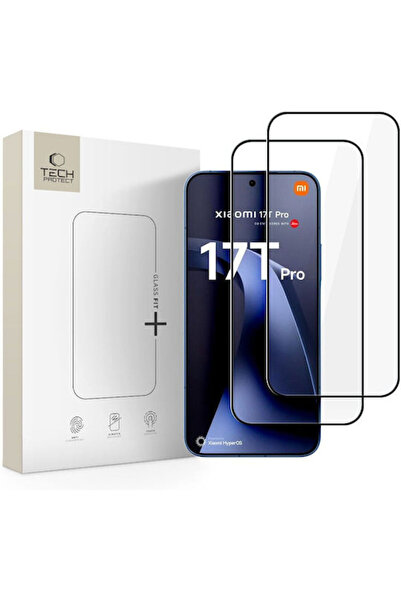 Tech-Protect Σκληρυμένο Γυαλί Glass Fit+ Σετ 2 τεμαχίων Xiaomi 17t Pro Μαύρο