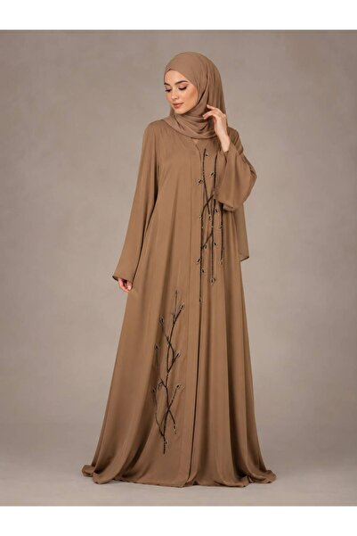 Ophelia Handmade Luxury Abaya with Matching Hijab – Premium Dubai Style Hand-...