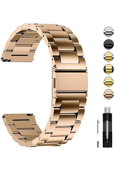 Fullmosa 18mm Paslanmaz Çelik Saat Kordonu - Huawei GT4 41mm GT5 41mm GT5 Pro...