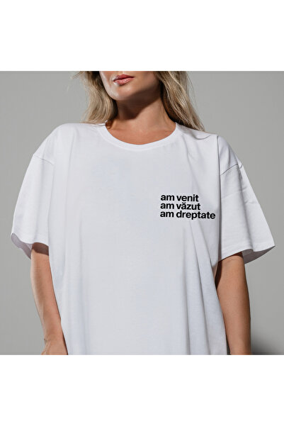 OEM Tricou ” am venit, am vazut, am dreptate ” unisex, bumbac 100%