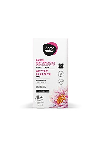 Body Natur Wax depilatory strips - Body - sensitive skin, with lotus flower,