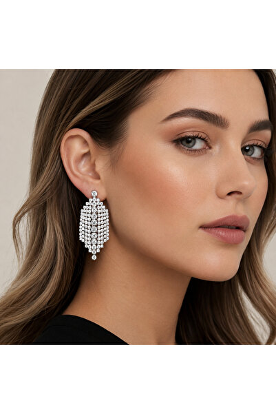 Valmont Crystal-Looking Stone Women's Earrings - Stylish Earrings for Special...