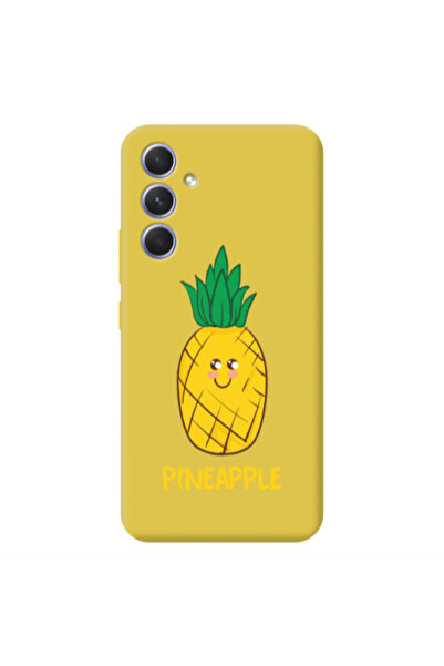 Other Samsung A35 Pineapple Yellow Colored Silicone TPU Θήκη
