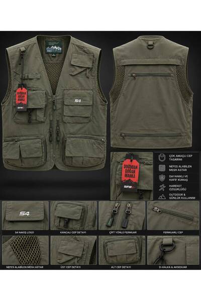 SIFIR4 s4 Outdoor Avcı Yeleği Çok cepli